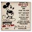 1987 1 oz Silver Round - Mickey's Holiday Treasures (Box & COA)