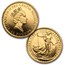 1987 2-Coin Gold Britannia Proof Set (.35 oz AGW, w/Box & COA)