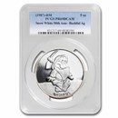 1987 5 oz Silver Disney's Snow White 50th Ann Bashful PR-69 PCGS