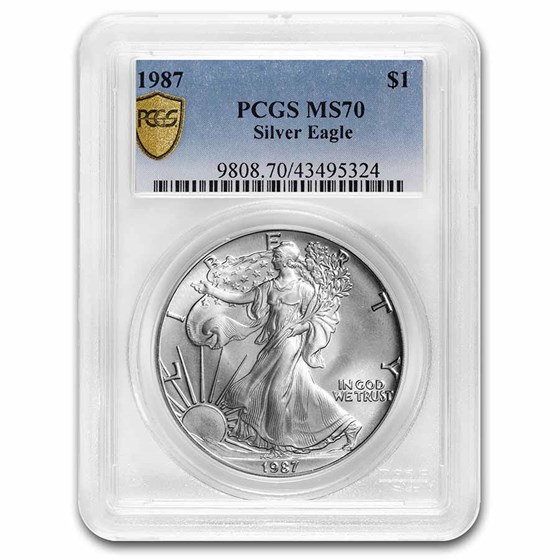 1987 American Silver Eagle MS-70 PCGS 1987 American Silver Eagle MS-70 PCGS
