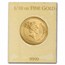 1987 Australia 1/10 oz Gold Kangaroo/Nugget BU (Little Hero)