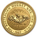 1987 Australia 1/4 oz Gold Nugget BU