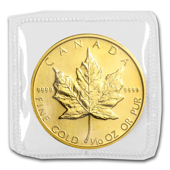 Buy 1987 Canadian 1/10 oz Gold Maple Leaf BU | APMEX