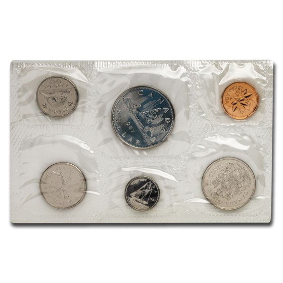 1987 Canada 6-Coin Mint Set BU/Prooflike (w/COA) 1987 Canada 6-Coin Mint Set BU/Prooflike (w/COA)