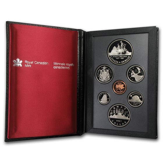 1987 Canada 7-Coin Double Dollar Proof Set