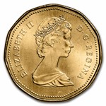 1987 Canada Aureate-Nickel Dollar Loon BU