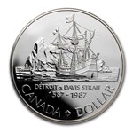 1987 Canada Silver Dollar BU (400th Ann of Davis Exploration)