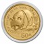 1987 China 1/2 oz Gold Panda Proof (In Capsule)