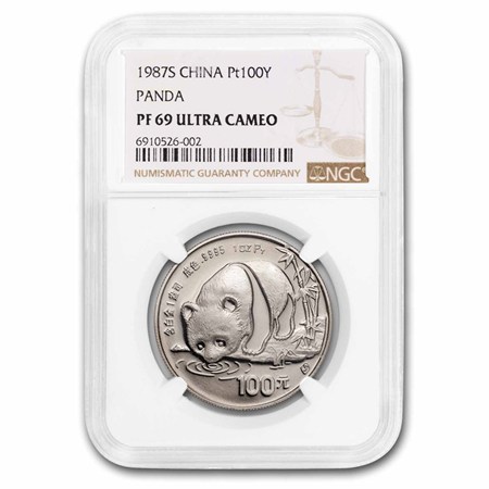 Buy 1987 China 1 oz Proof Platinum Panda PF-69 NGC | APMEX