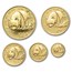 1987 China 5-Coin Gold Panda Proof Set