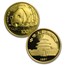1987 China 5-Coin Proof Gold Panda Set (Capsule Only)