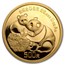 1987 China 5 oz Gold Panda Proof (w/Box & COA)