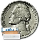 1987-D Jefferson Nickel 40-Coin Roll BU