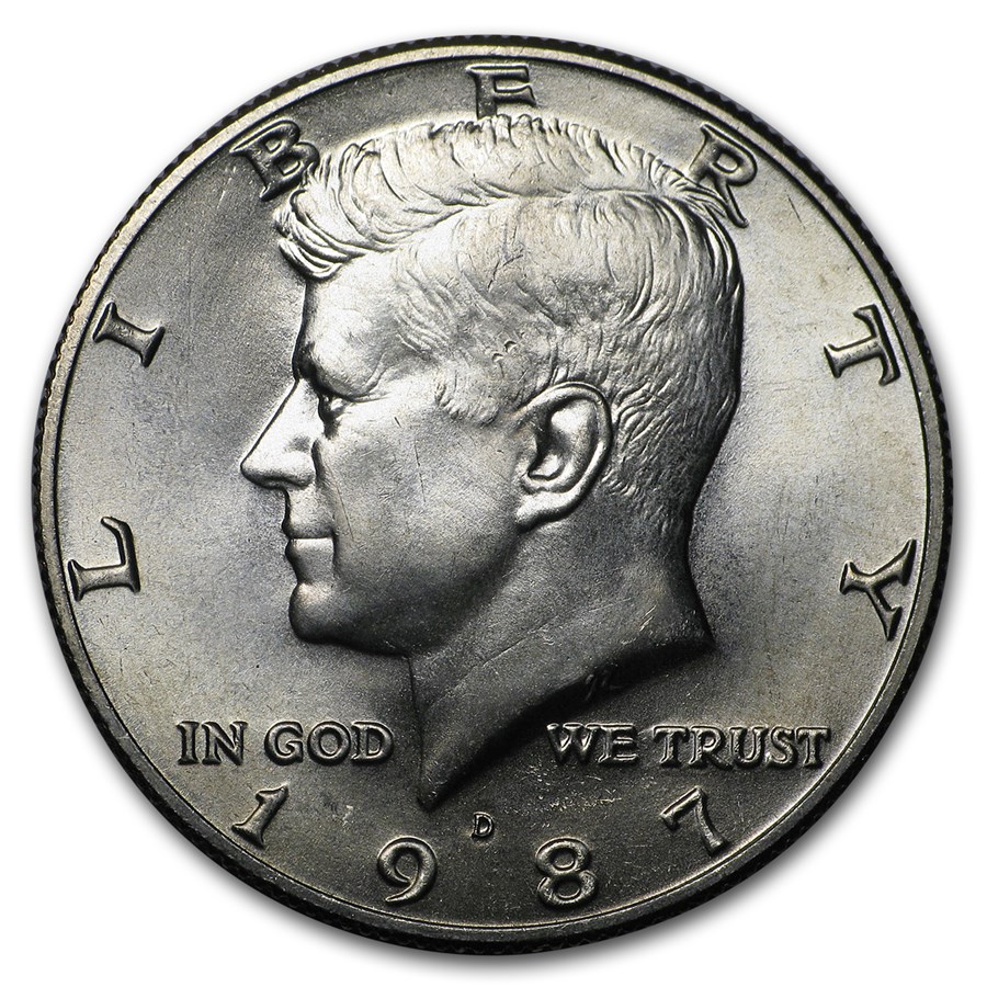 1987-D Kennedy Half Dollar BU