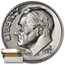 1987-D Roosevelt Dime 50-Coin Roll BU
