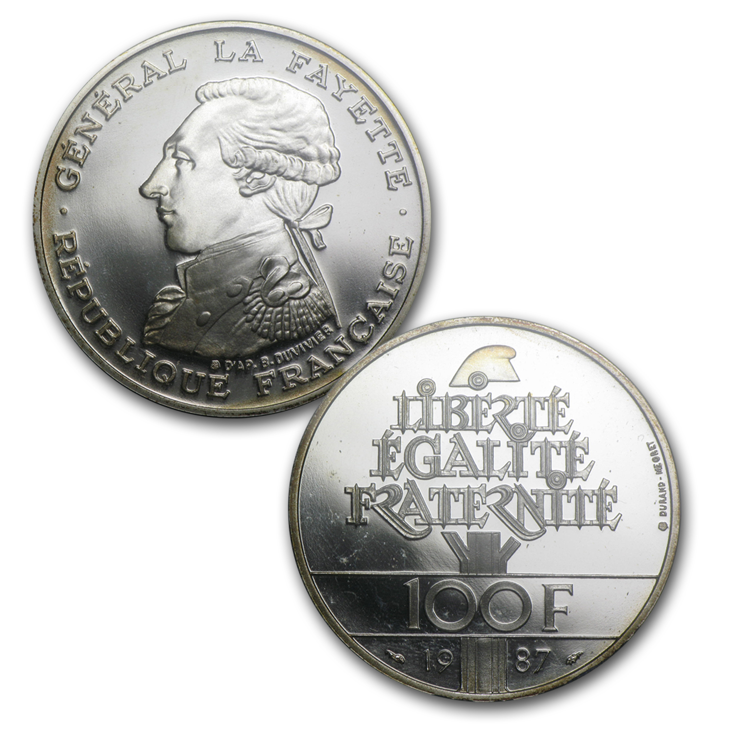 1987 France 4x 100 Francs La Fayette Proof Set (Multi-Metal) | eBay