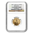 1987 Great Britain 1/4 oz Proof Gold Britannia PF-69 NGC
