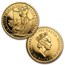 1987 Great Britain 4-Coin Gold Britannia Proof Set (w/Box & COA)