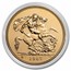 1987 Great Britain Gold 5 Pounds Elizabeth II BU Modified Effigy