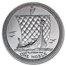 1987 Isle of Man 1 oz Platinum Noble BU