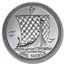 1987 Isle of Man 1 oz Platinum Noble BU
