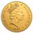 1987 Isle of Man 5 oz Gold Angel BU