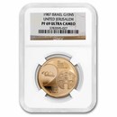 1987 Israel Gold 10 NIS 20 Years United Jerusalem PF-69 NGC 1987 Israel Gold 10 NIS 20 Years United Jerusalem PF-69 NGC