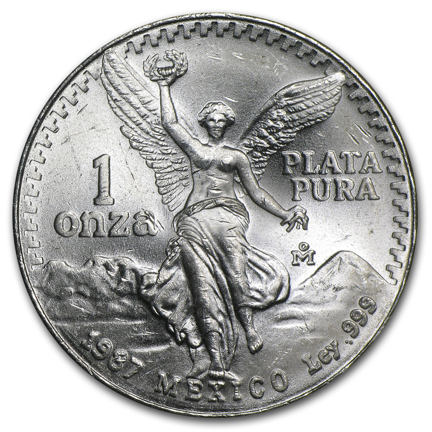 Buy 1987 Mexican 1 oz Silver Libertad (Double Die) | APMEX
