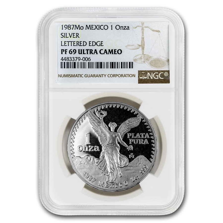 Buy 1987 Mexico 1 oz Silver Libertad PF-69 NGC (Lettered