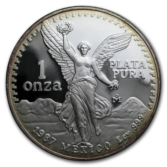 1987 Mexico 1 oz Silver Libertad Proof (In Capsule) 1987 Mexico 1 oz Silver Libertad Proof (In Capsule)