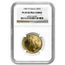 1987-P 1/2 oz Proof American Gold Eagle PF-69 UCAM NGC