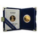 1987-P 1/2 oz Proof American Gold Eagle (w/Box & COA)