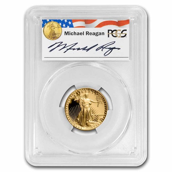 1987-P 1/2 oz Proof Gold Eagle PR-69 DCAM PCGS (Reagan Signed) 1987-P 1/2 oz Proof Gold Eagle PR-69 DCAM PCGS (Reagan Signed)