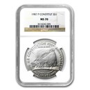1987-P Constitution $1 Silver Commem MS-70 NGC
