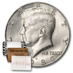 1987-P Kennedy Half Dollar 20-Coin Roll BU