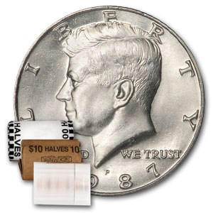 1987-P Kennedy Half Dollar 20-Coin Roll BU 1987-P Kennedy Half Dollar 20-Coin Roll BU