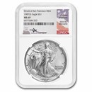 1987 (S) American Silver Eagle MS-69 NGC (Mercanti Signed)