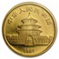 1987-S China 1/10 oz Gold Panda BU (Sealed)