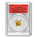 1987-S China 1/10 oz Gold Panda MS-69 PCGS