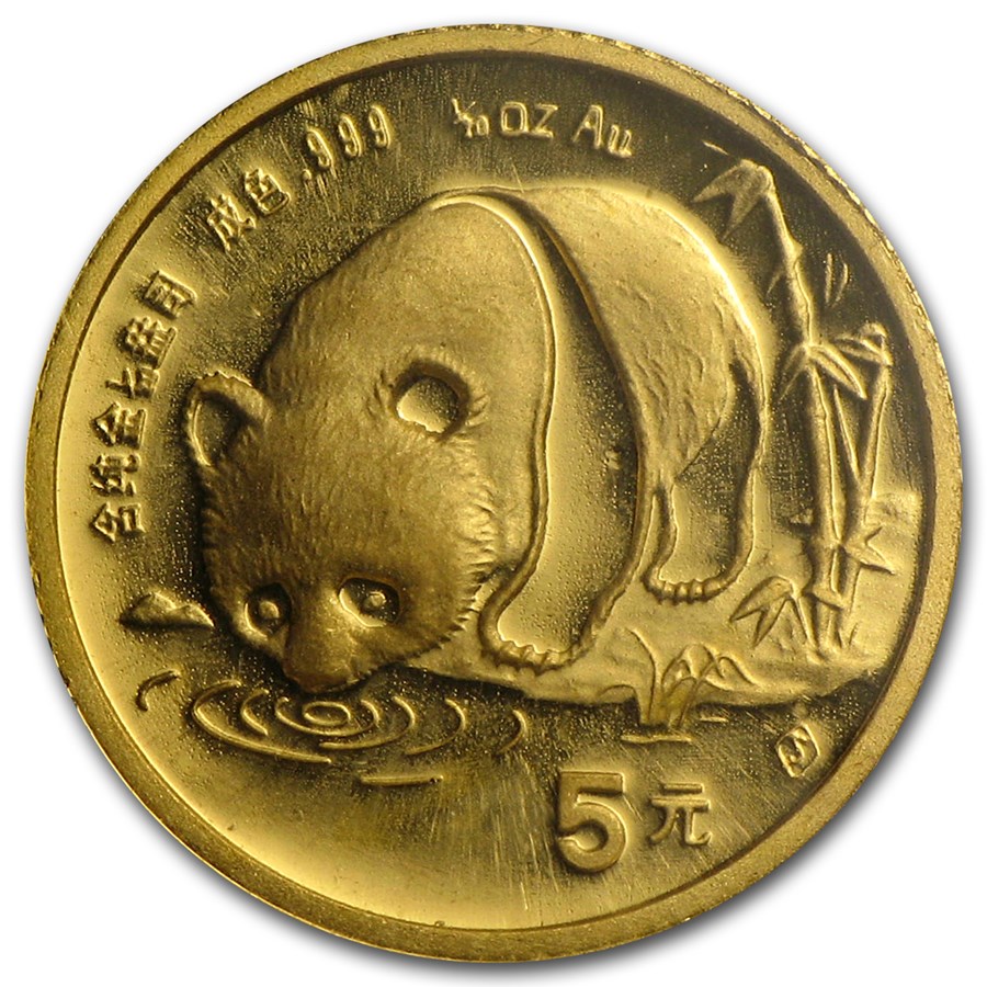1987-S China 1/20 oz Gold Panda BU (Sealed)
