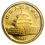 1987-S China 1/20 oz Gold Panda MS-69 PCGS