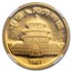 1987-S China 1/4 oz Gold Panda MS-68 NGC