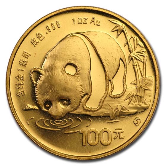1987-S China 1 oz Gold Panda BU (In Capsule) 1987-S China 1 oz Gold Panda BU (In Capsule)