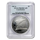 1987-S Constitution $1 Silver Commem PR-69 PCGS