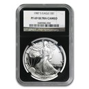 1987-S Proof American Silver Eagle PF-69 NGC (Retro Black Insert)