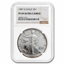 1987-S Proof American Silver Eagle PF-69 NGC