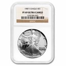 1987-S Proof American Silver Eagle PF-69 NGC