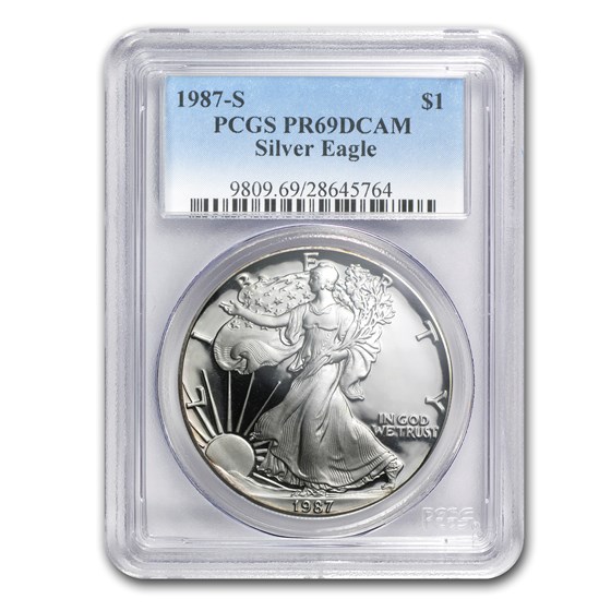 1987-S Proof American Silver Eagle PR-69 PCGS 1987-S Proof American Silver Eagle PR-69 PCGS