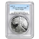 1987-S Proof American Silver Eagle PR-70 PCGS