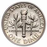 1987-S Roosevelt Dime 50-Coin Roll Proof